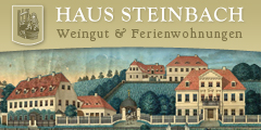 Link zur Homepage der Ferienwohnung Haus Steinbach, Weingut und Ferienwohnungen in Radebeul bei Dresden