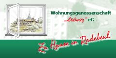 Link zur Homepage der Wohnungsgenossenschaft "Loessnitz" eG in Radebeul bei Dresden